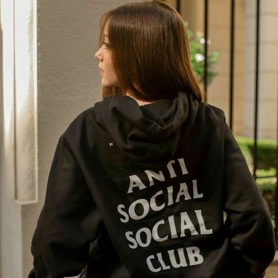 MYSTIQUE.ID-HOODIE ANTI SOCIAL SOCIAL CLUB LUCU DAN AESTHETIC