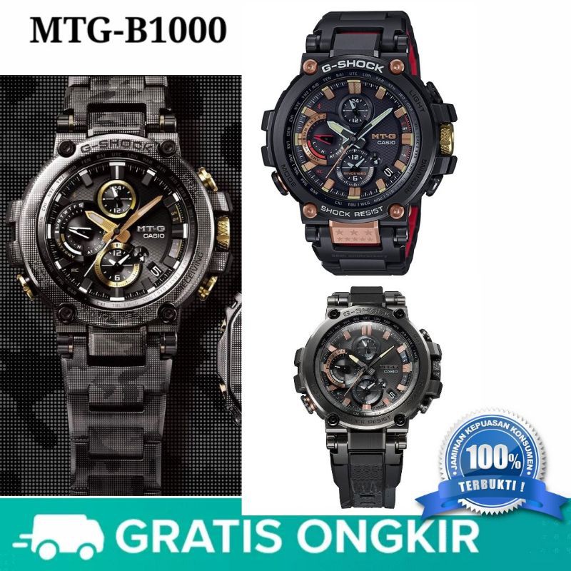 Jam Tangan Pria Merk CASIO G-SHOCK MT-G STAINLESS TYPE : B1000