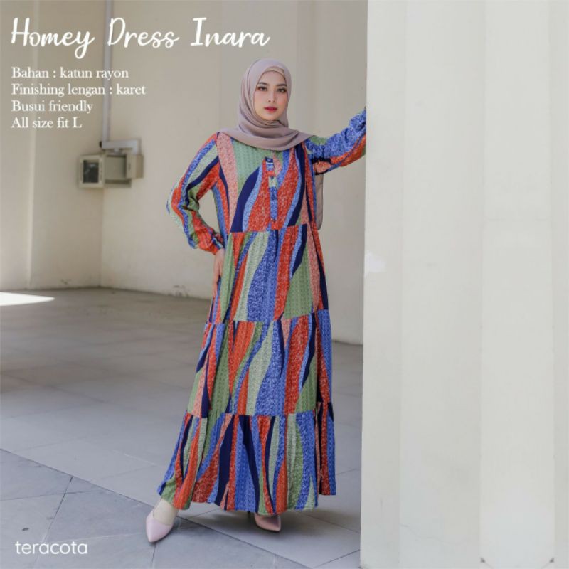 Jual Homey Dress Inara Shopee Indonesia