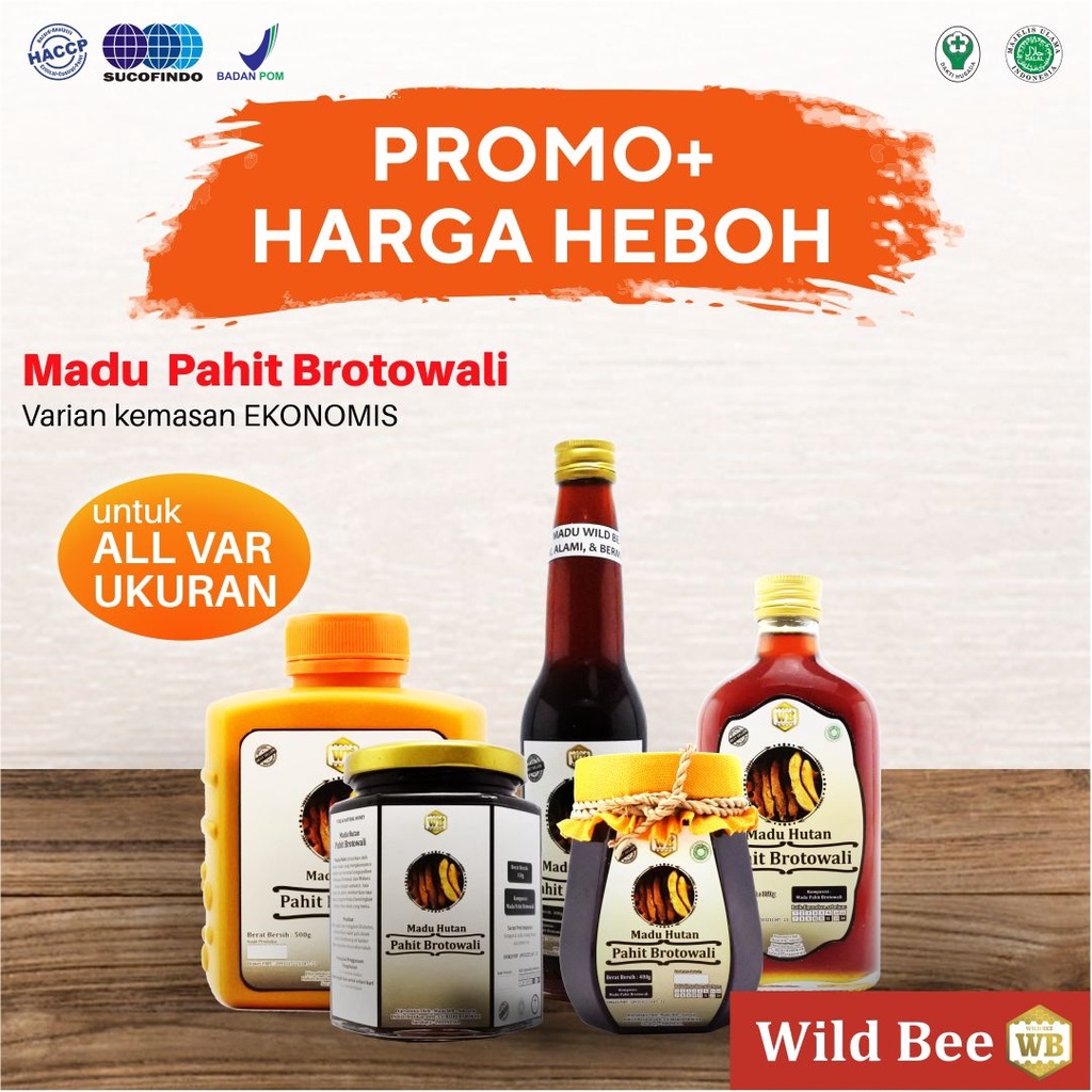 

Madu Pahit Brotowali / Lebah Apis Dorsata -Garansi Murni & Asli 100%-Wild Bee-Kemasan Ekonomis