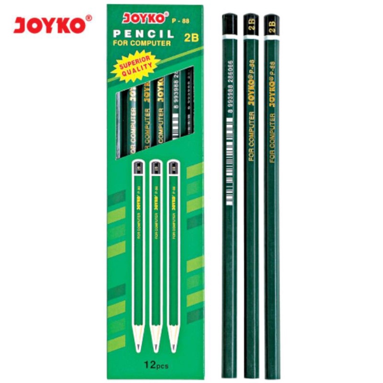 

Pensil 2B JOYKO P-88 (12 pcs) / Pencil P88 / Pinsil