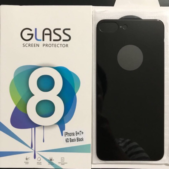 Tempered Glass IPHONE X IPHONE 8 IPHONE 8+ IPHONE 8 Plus 6D Glass Belakang Original Import