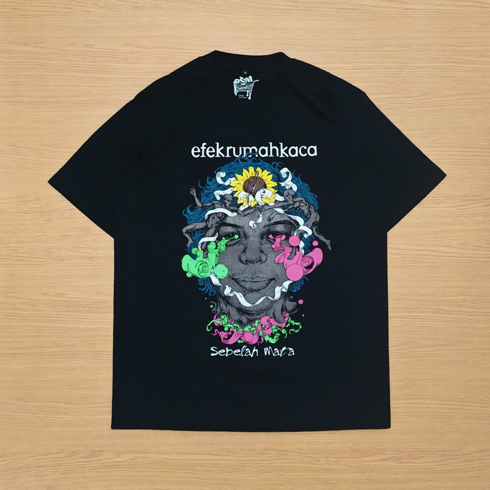 Tshirt Efek Rumah Kaca - Sebelah Mata - Hitam XL