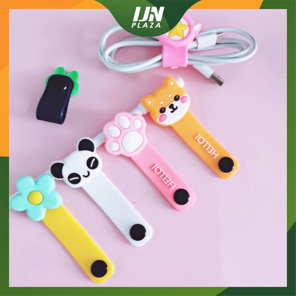 ❤ IJN ❤ CARTOON - Cord Holder 3D Lebar/ Klip Kabel/ Penjepit Kabel/ Pengikat Kabel