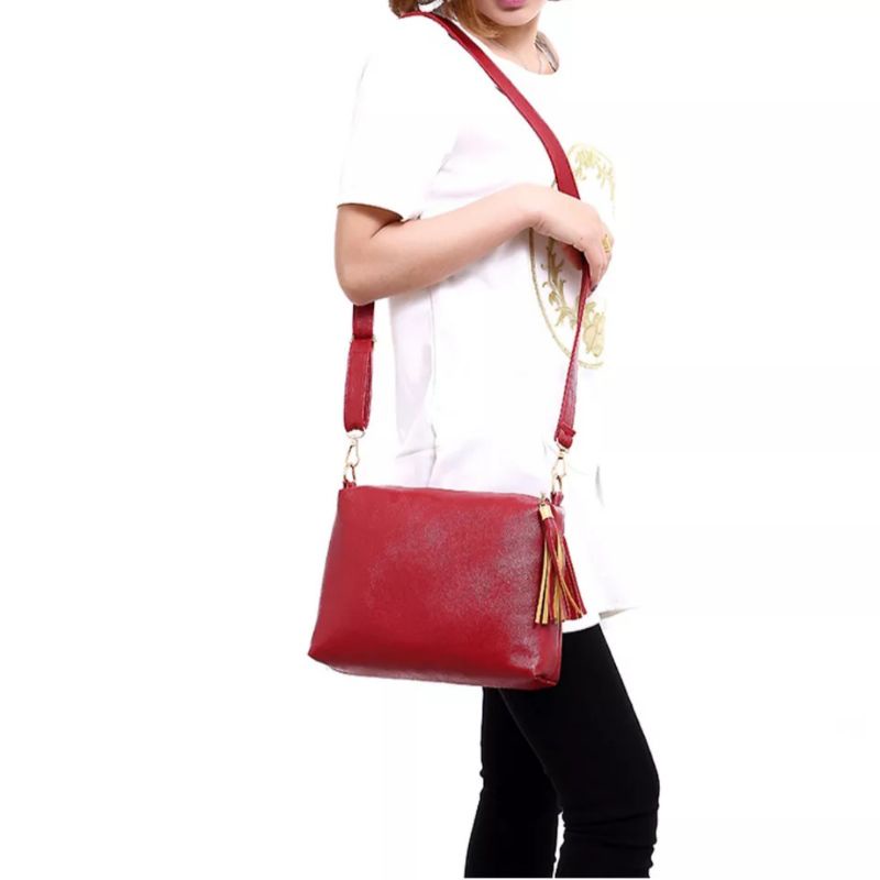 HDS_BAG / LOVELY  Tas Wanita Slingbag Tas Selempang Wanita Rumbai Fashion Tas Selempang Wanita Kekinian