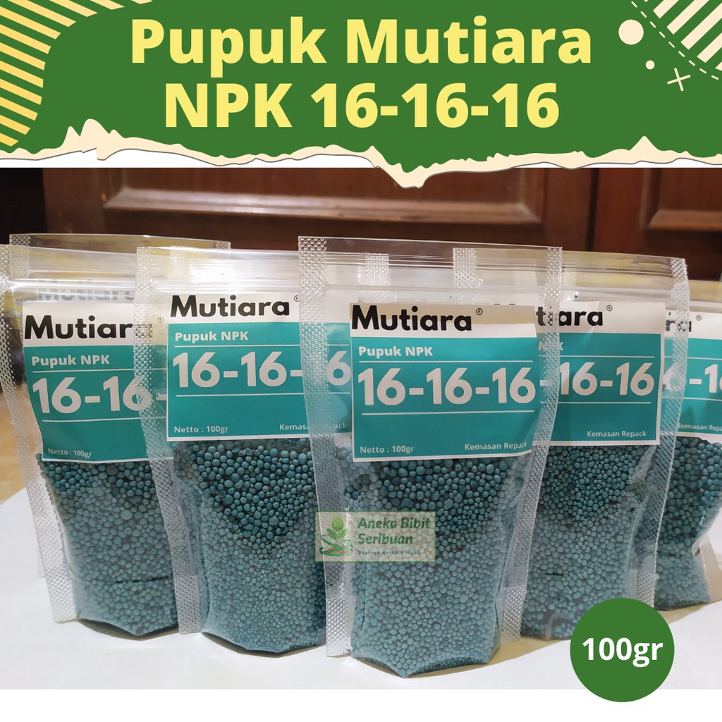 Pupuk NPK Mutiara 16-16-16