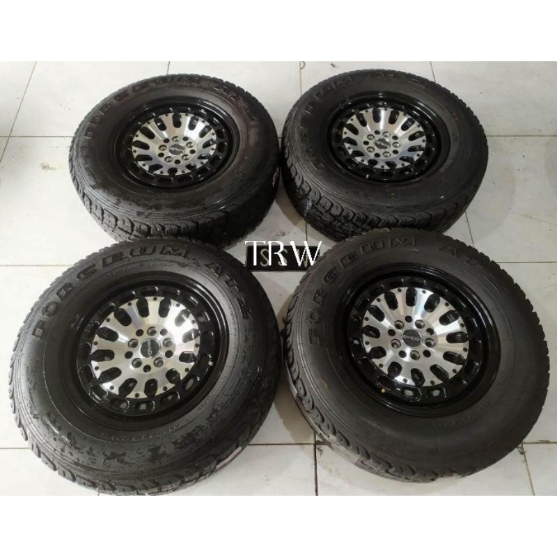Velg Mobil Second HSR MYTH07 Ring 16x7 Pcd 5x100/114 + Ban 235 70 R16 Buat CRV X-Pander Terios Rush 