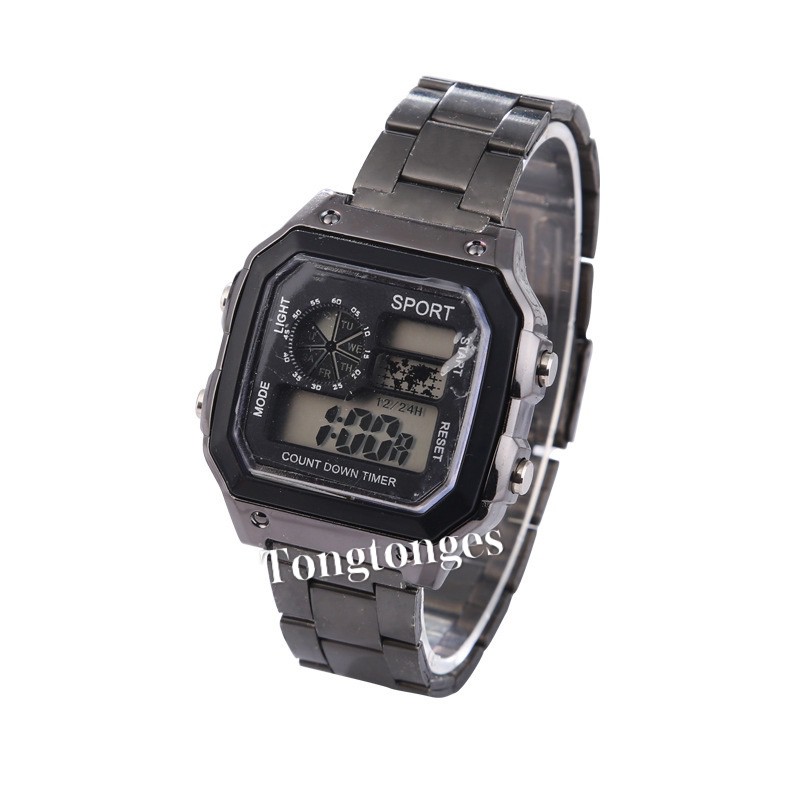 JAM TANGAN MURAH  DIGITAL 168 RANTAI GOLD &amp; SILVER IMPORT GROSIR PREMIUM READY 4 WARNA