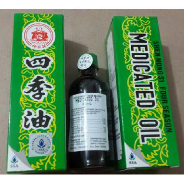 Original Four Season Medicated Oil 40 ml - Medicated Oil Kemasan Baru