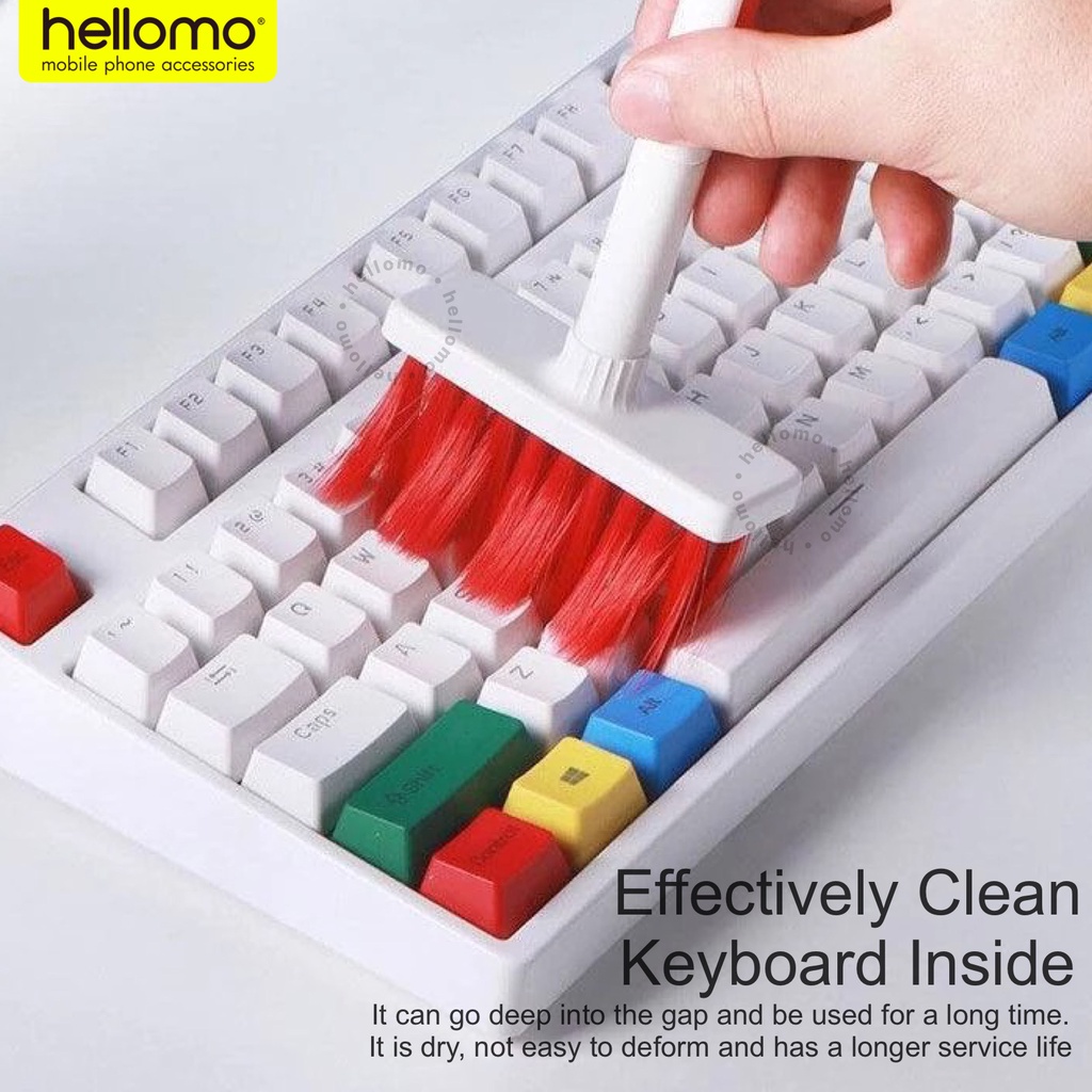 Sikat Pembersih Keyboard 5 in 1 Komputer Laptop Alat Cleaning Headphone Earphone Cleaner Brush Debu