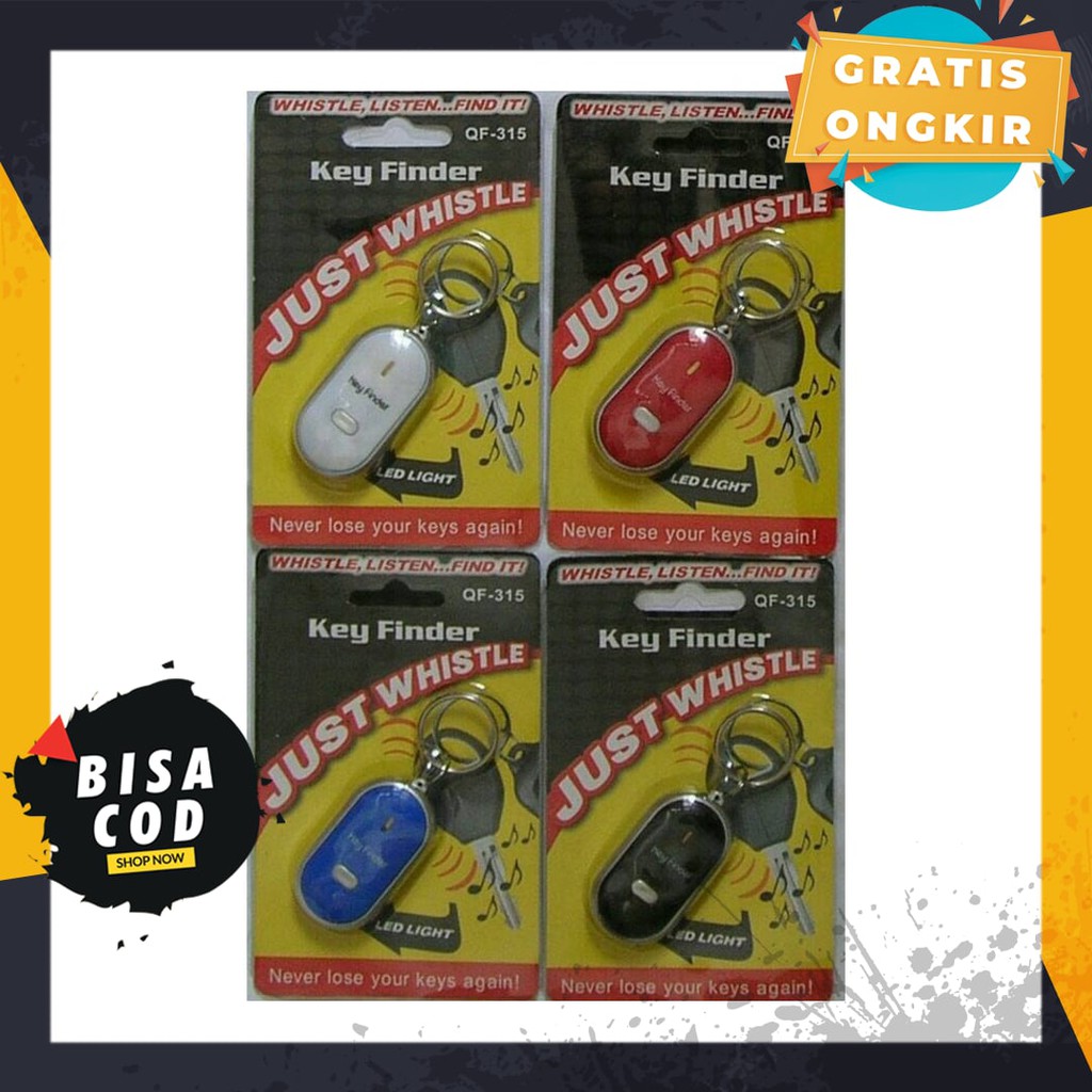 COD Gantungan Kunci Siul Anti Hilang Lupa Kunci Motor Mobil Rumah Key Finder Whistle Keychain