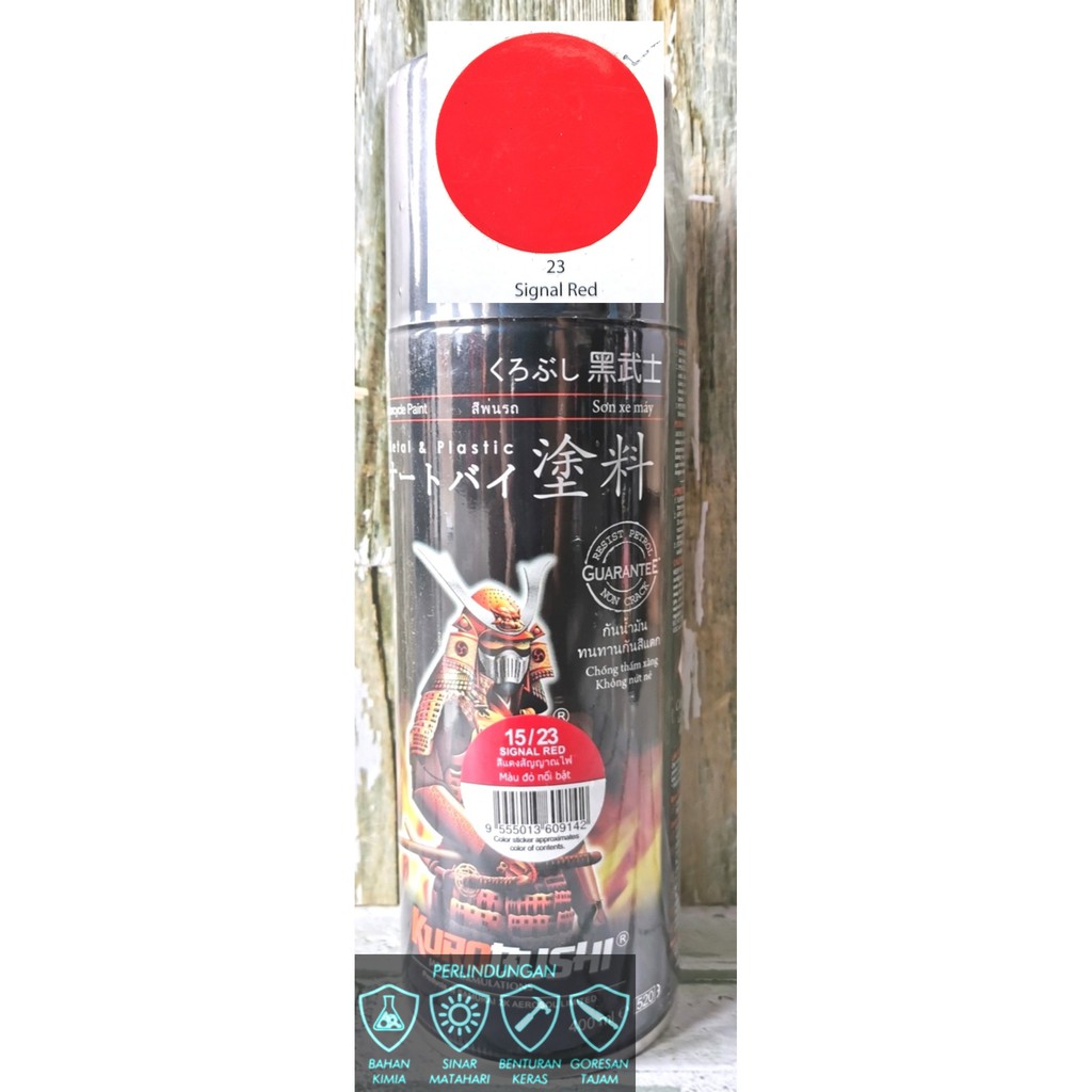 Pilok Samurai Paint Spray Merah Marun, Yamaha Red, Signal Red, Pink 400 ML