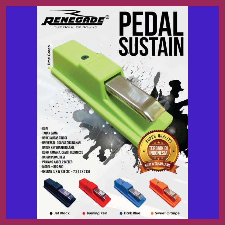 SUSTAIN PEDAL RENEGADE RPS 600 KUAT DAN TAHAN LAMA