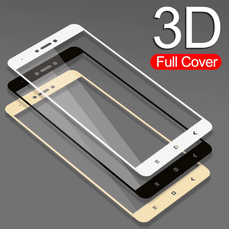 H8 Tempered Glass 3D Xiaomi Redmi Note 4X Tempered Glass Full Layar Full Cover Full Glue