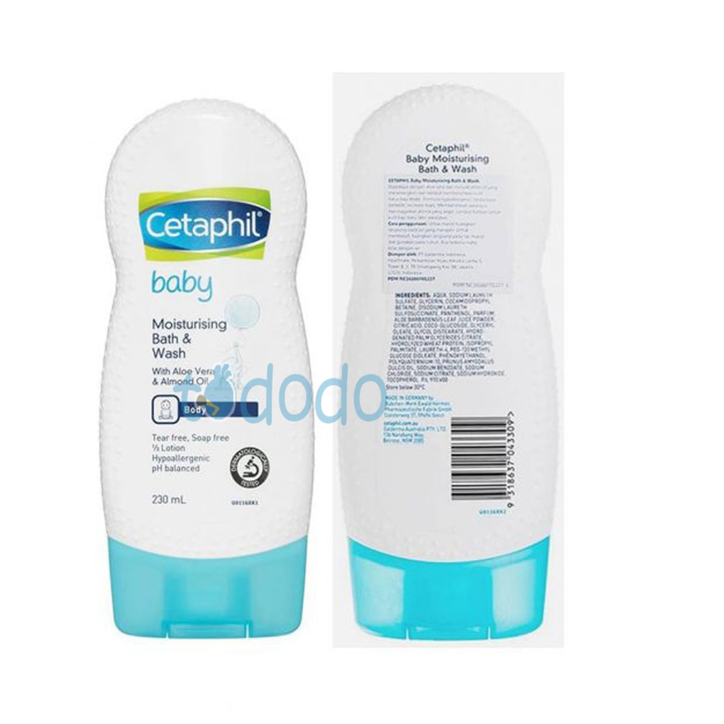 Cetaphil Baby Moisturising Bath and Wash 230ml - Sabun Mandi Bayi