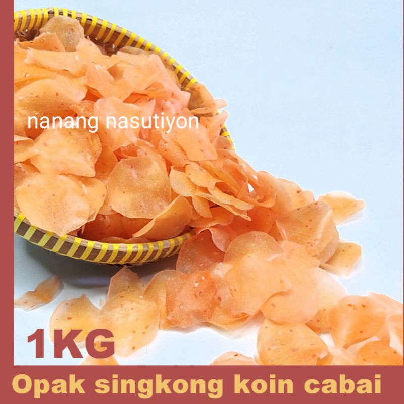 Kerupuk krupuk keripik kripik opak singkong getuk koin cabai pedas wonosobo mentah tipis renyah nagi