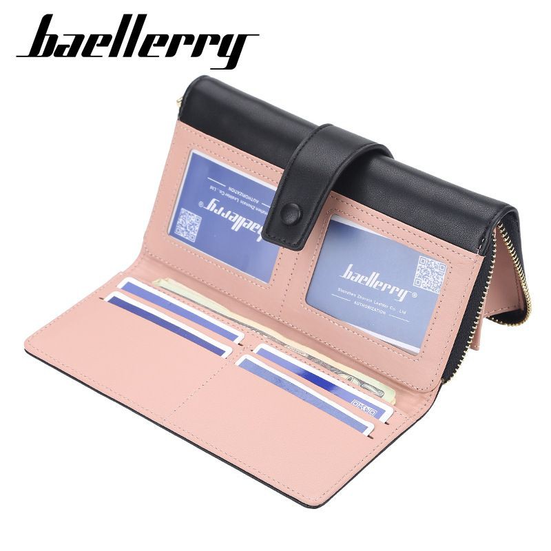 BAELLERRY N1822 Dompet Wanita Panjang Bahan Kulit PU Leather Premium WATCHKITE WKOS