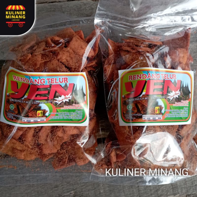 

Rendang Telur Yen Oleh-Oleh Asli Cemilan Kampung Makanan Khas Payakumbuh Padang kabau Jajanan Snack Kuliner Minang Kabau AX00