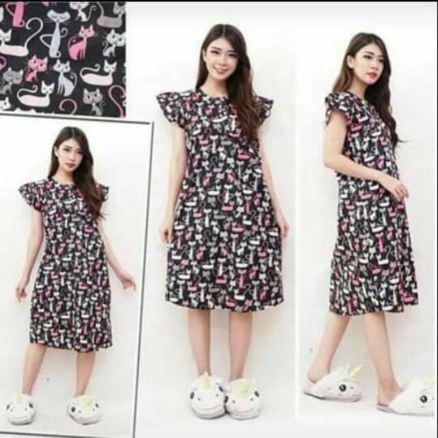Daster Motif Karakter / Daster Busui / Baju tidur Karakter
