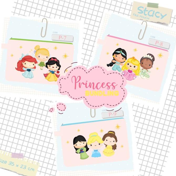 

COD PRINCESS BUNDLING STACY FILE POUCH 3 PCS ( PACKING AMAN )