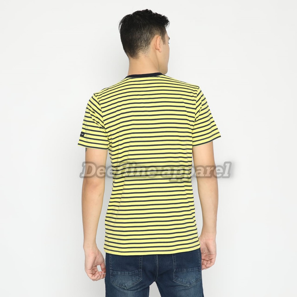 Deefline T-Shirt Stripe Aseo Mustard Pocket