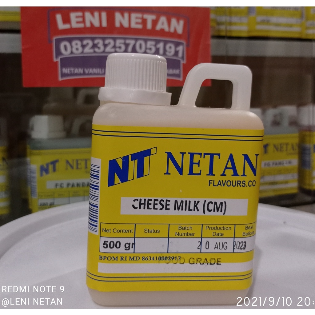 NETAN CHEESE MILK 500 GRAM NETAN VANILI CHEESEMILK CM PANILI/FANELI MARTABAK-3