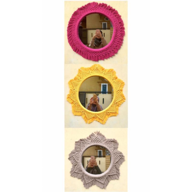 Macrame Mirror/ Cermin Macrame part 1
