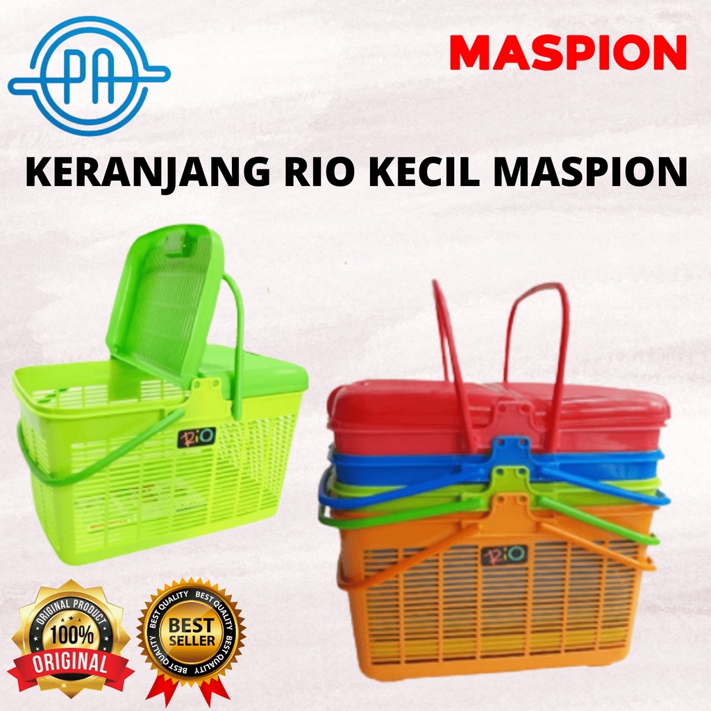 KERANJANG RIO KECIL MASPION / KERANJANG KUCING ANJING / KERANJANG PIKNIK PLASTIK