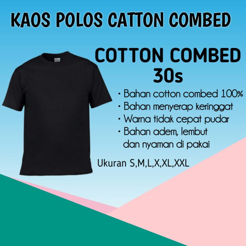 KAOS POLOS CATTON COMBED