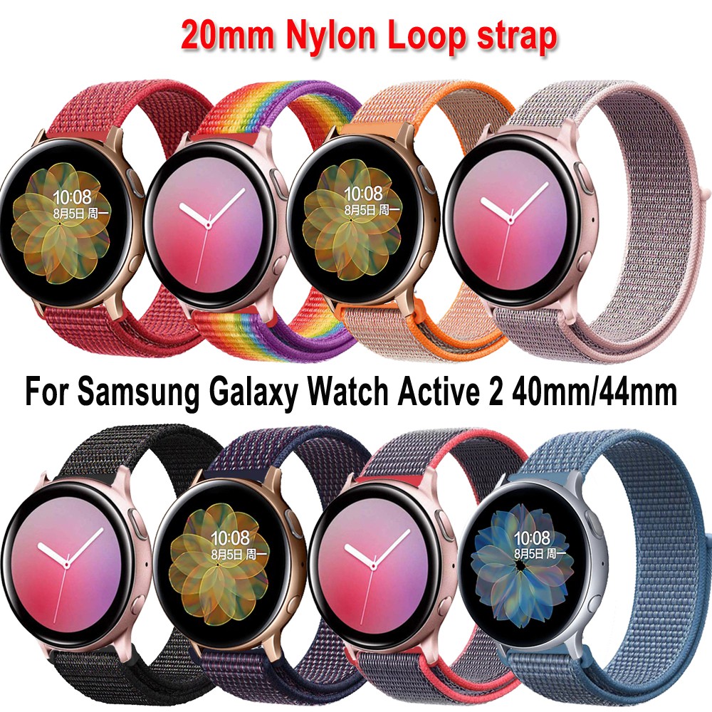 Strap Loop Nylon 20mm untuk Samsung Galaxy Watch Active 2