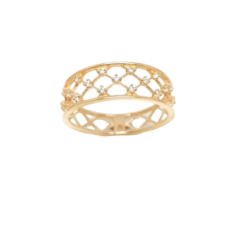 Cincin Sandra Dewi Gold LACE Collection RI200345 18k 755 SDW Gold RoseGold