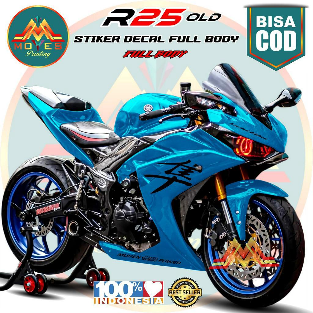 Bisa Cod Decal R25 Stiker Motor R25 Full Body Stiker Variasi Yamaha R25 Stiker Yamaha R25 Decal Moto