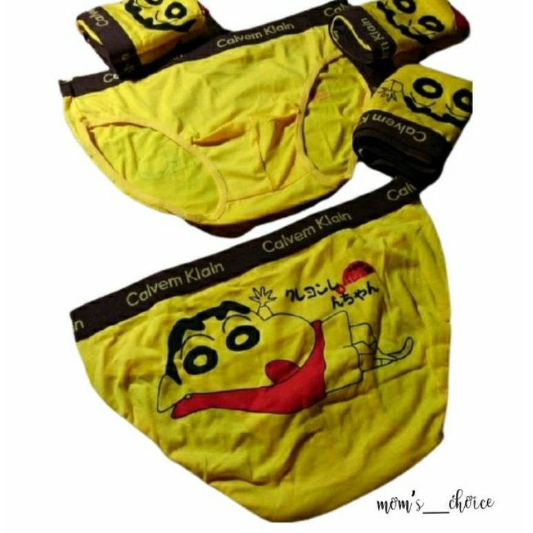 CELANA DALAM IMPORT ANAK LAKI LAKI JUMBO KATUN / sempak anak cowo KUNING SINCAN