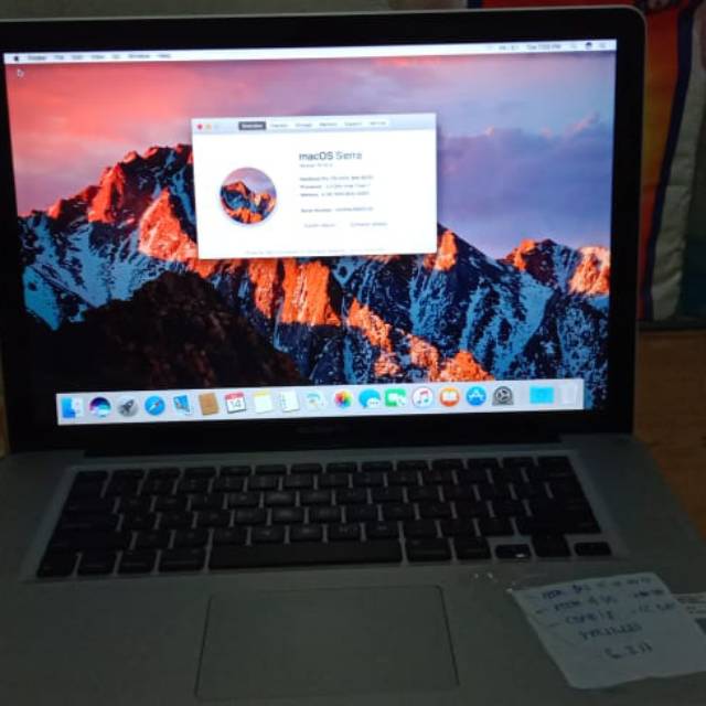 OBRAL..MACBOOK PRO 15 IN 2012 ..RAM 8GB ..HDD 500..CORE I7 ..MULUSS