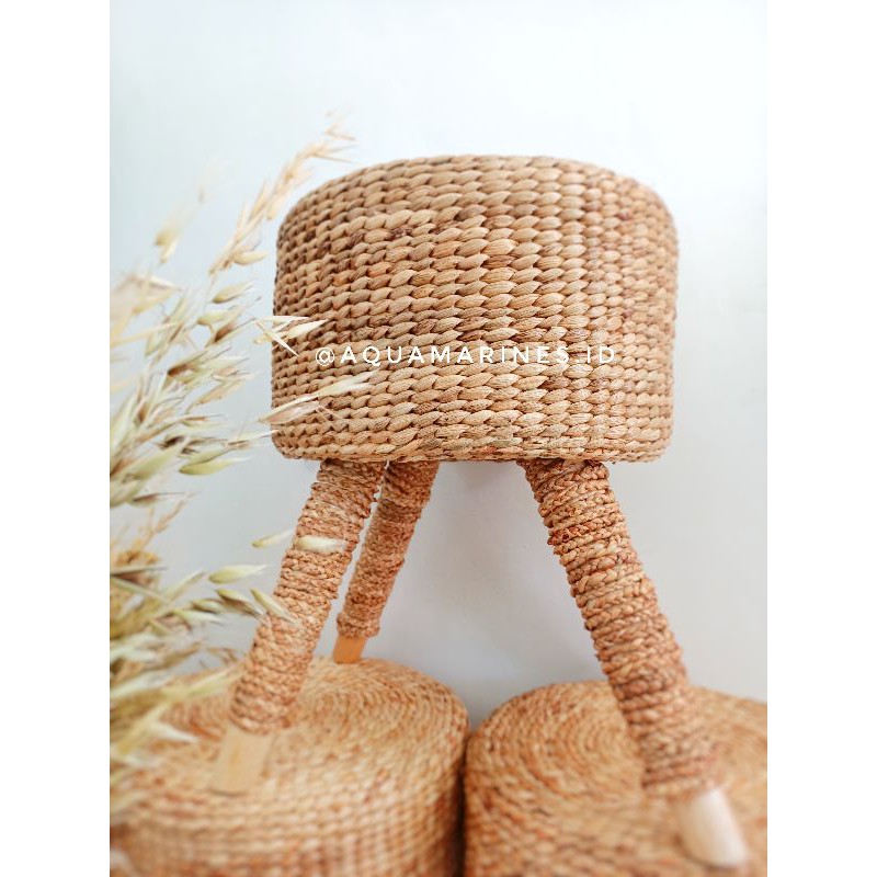 Stool / stool eceng / stool eceng gondok / kerajinan eceng