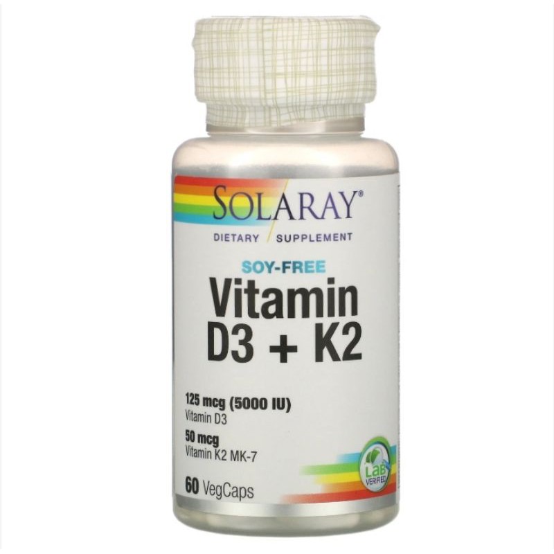 [READY] Solaray Vitamin D3 + K2 (5000 IU)