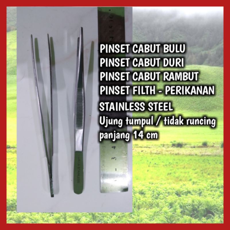 PINSET IKAN, PINSET RAJUNGAN, PINSET KEPITING, PINSET CUMI, PINSET WALET, PINSET DURI, PINSET RAMBUT