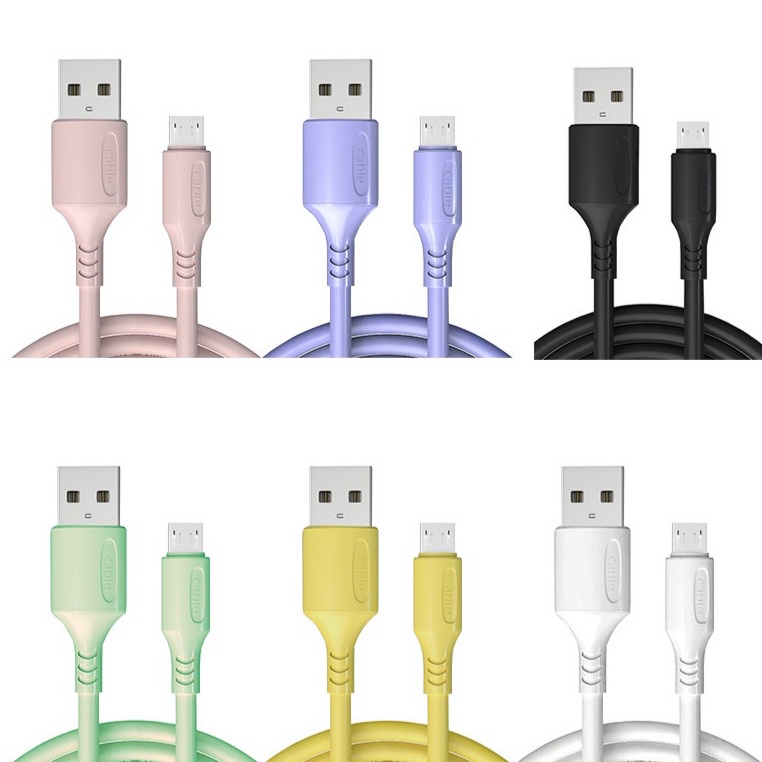 Cable data 1.1M MACARON Micro USB Type A/USB Type C Android/Lightning For IPhone/Kabel Data Isi Daya Cepat NirkabeI iPhone Samsung Vivo Oppo Xiaomi Redmi realme Infinix Support All type charger Casan cassan Ca San/Semua Jenis Warna Colokan Warni 1 Meter