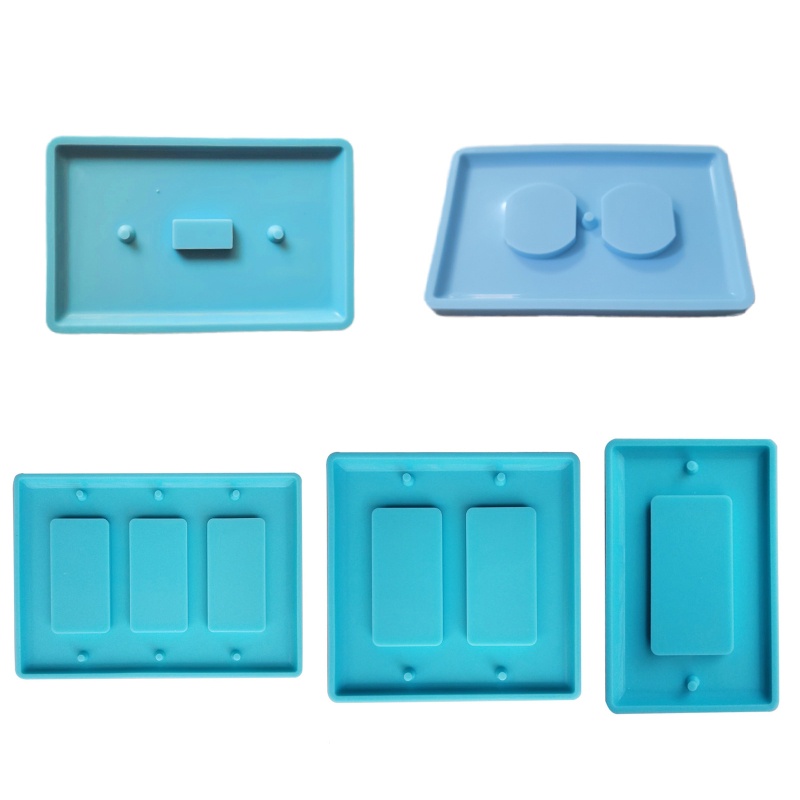 SIY  Crystal Epoxy Resin Mold Switch Socket Panel Silicone Mould DIY Crafts Decoration Making Tools