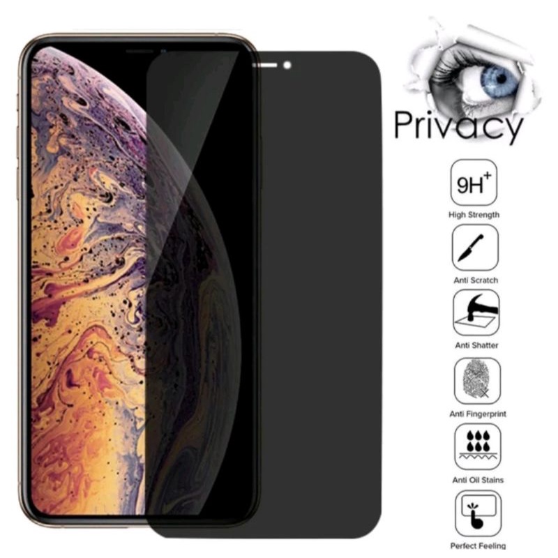 TEMPER GLASS ANTI SPY Vivo Y19 V15 V15 Pro V17 V17 Pro V19 V19 Pro Y15S