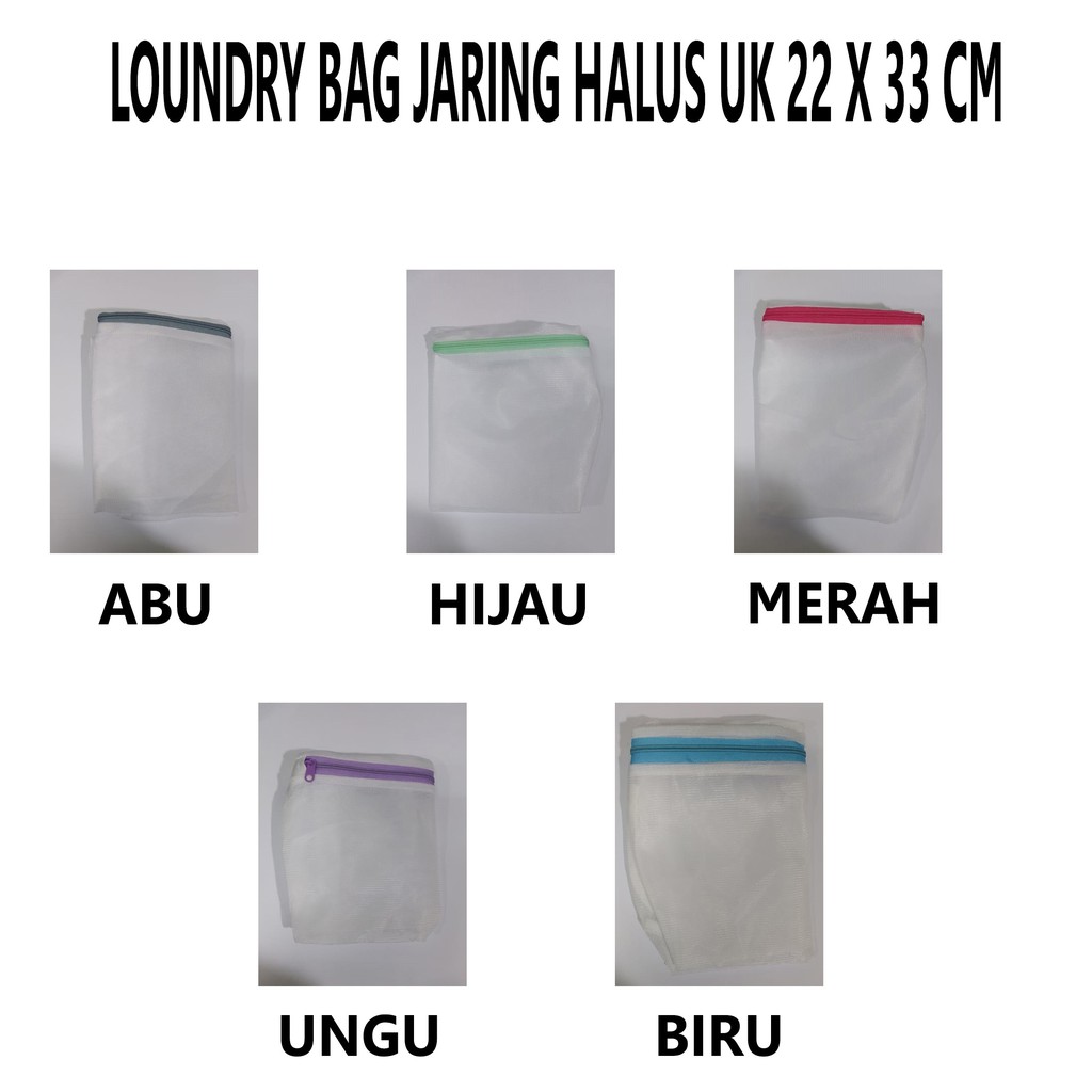 Laundry Bag Jaring Halus Uk 22x33