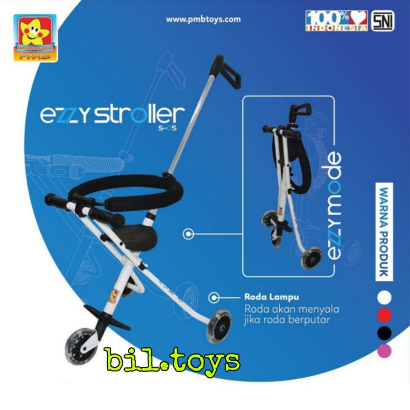 EZZY STROLLER EZ-02 KERETA DORONG ANAK PLIPAT PRAKTIS ADA KANOPI PMB EZ02 STROLLER ANAK BALITA