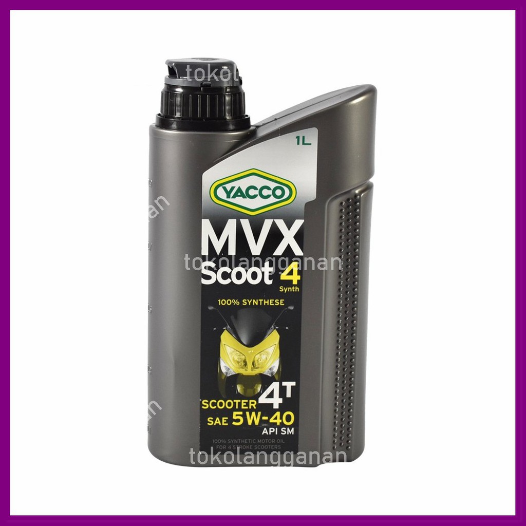 Yacco Oli Mesin Motor Matic 4t 5w40 1 Ltr