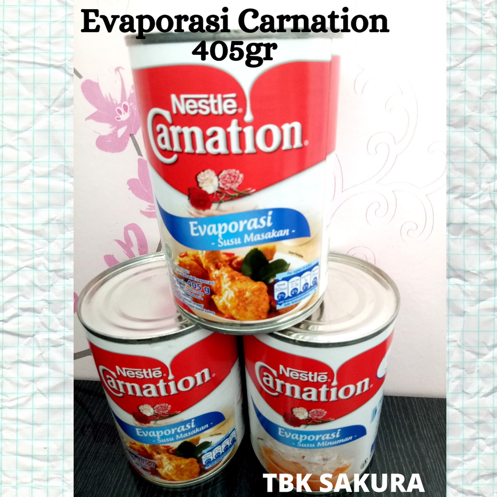 

Susu EVAPORASI carnation 405gr