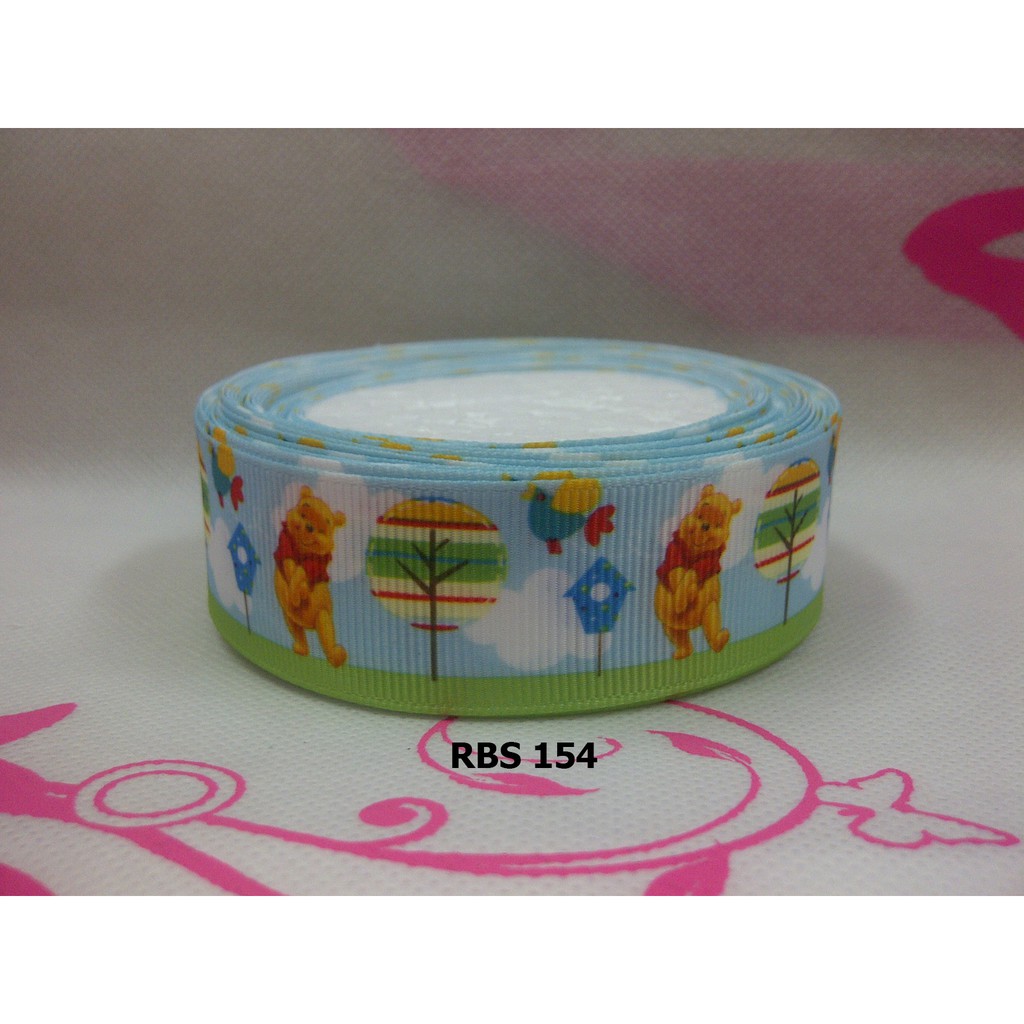 

[10 YARD] PITA GROSGRAIN MOTIF WINNIE THE POOH SALE RBS 154