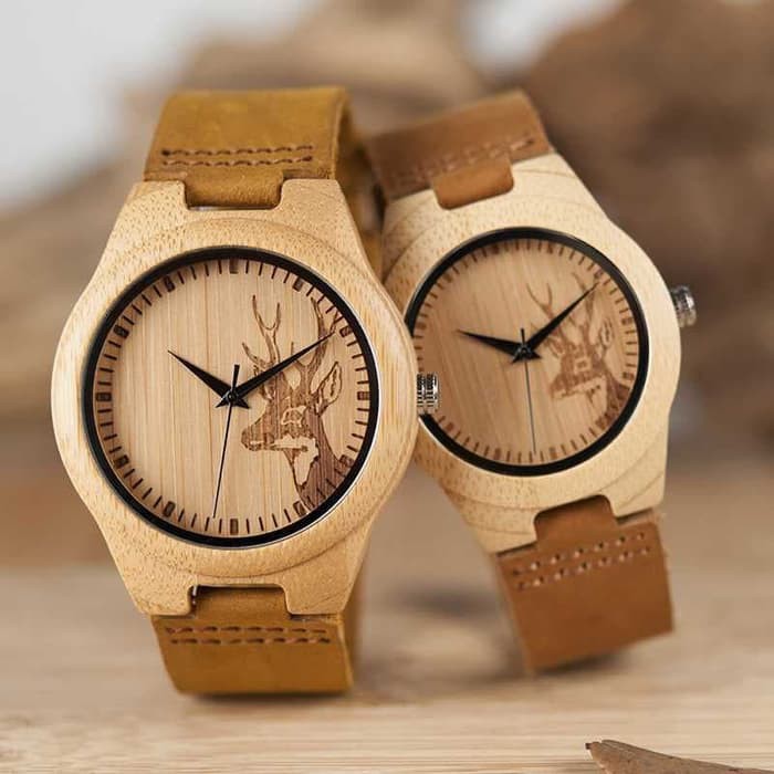 Jam Tangan Wanita / Pria / Couple / Kayu Wooden Watch BOBO BIRD WN20