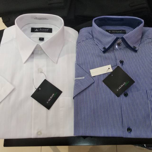 Kemeja motif ALISAN Lengan pendek