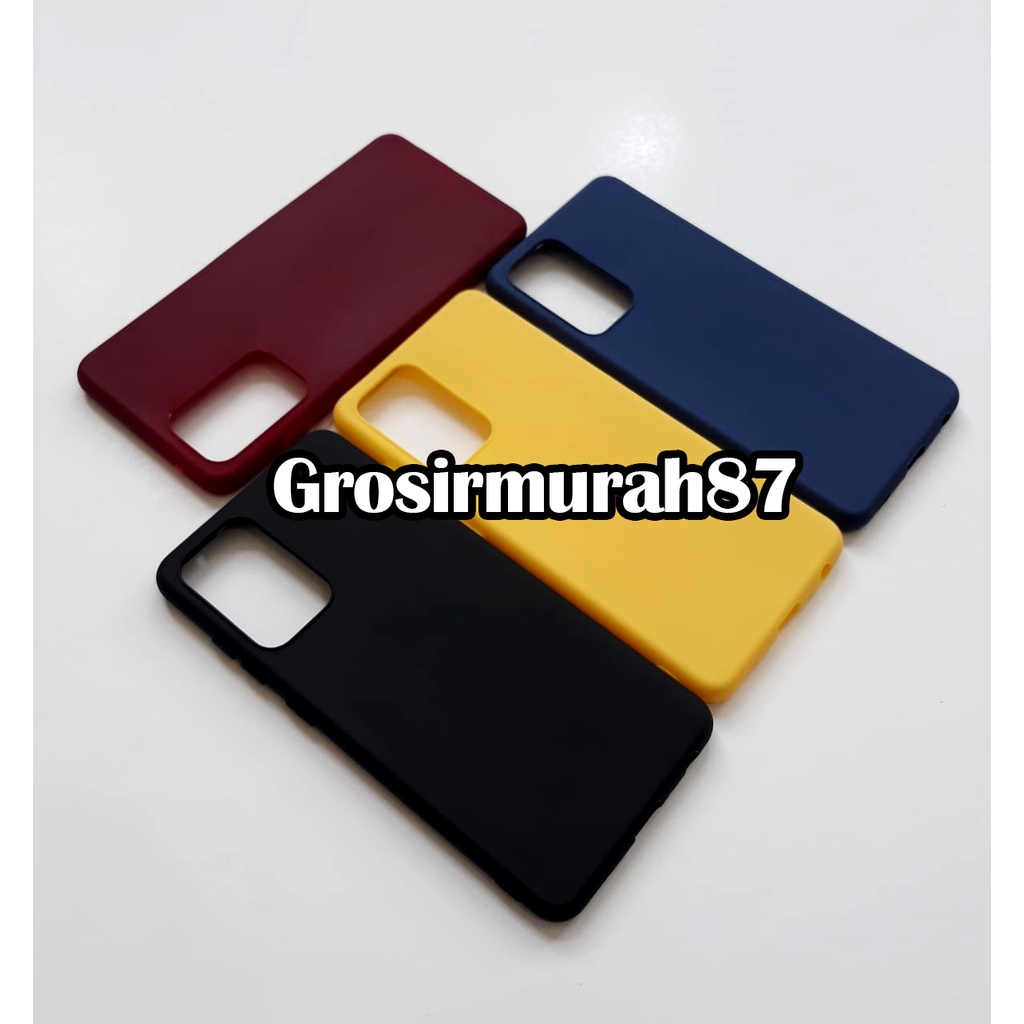 candy macaron softcase case tebal kondom hp samsung a52 2021 Pink maroon kuning hitam navy