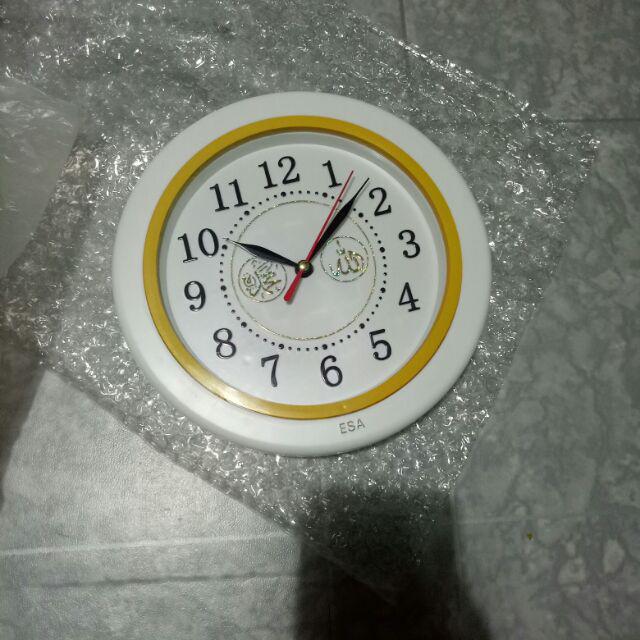 Jam Dinding Esa 714 Detak Kaligrafi Detak Movement Diameter 22cm Best Seller