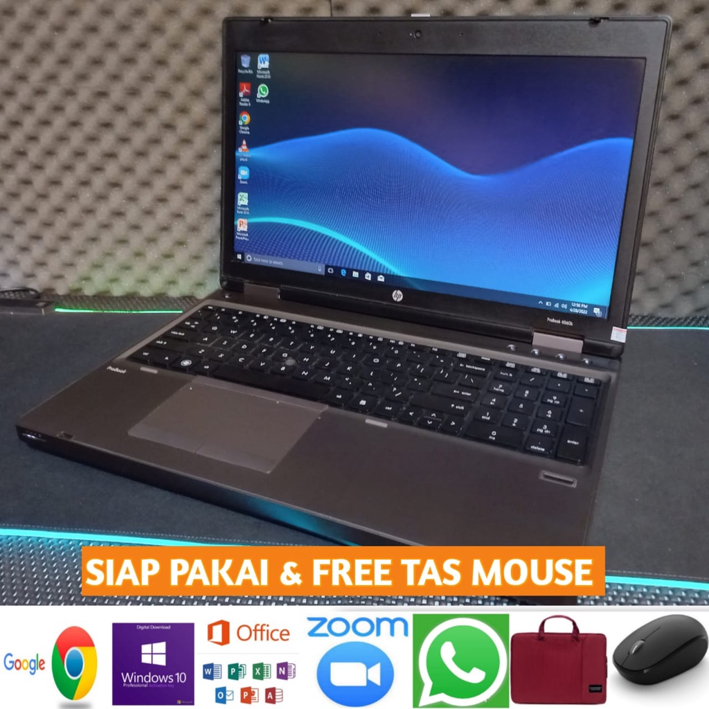 Laptop Hp 6560b Core i3  Ram 4 |  SSD | Windows 10 siap pakaii